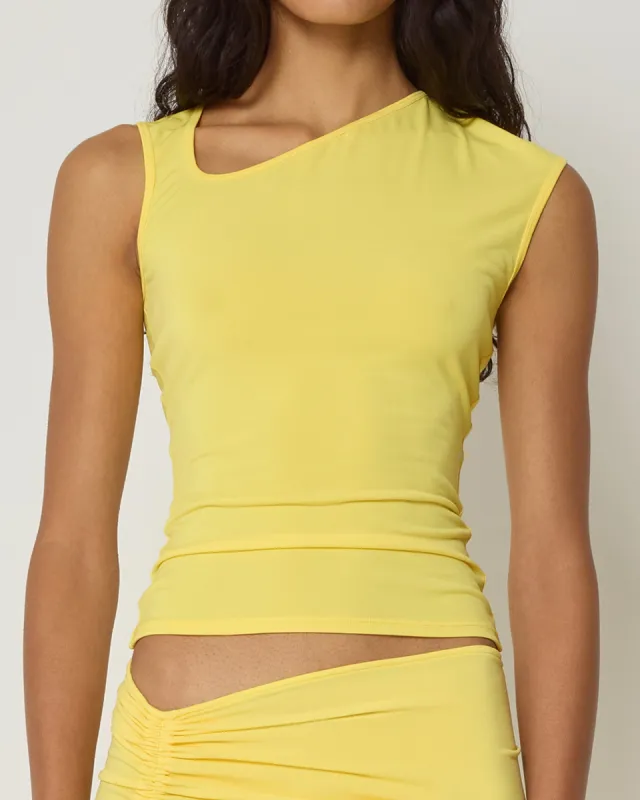 Asymmetrical Tank | Golden sold by KHY