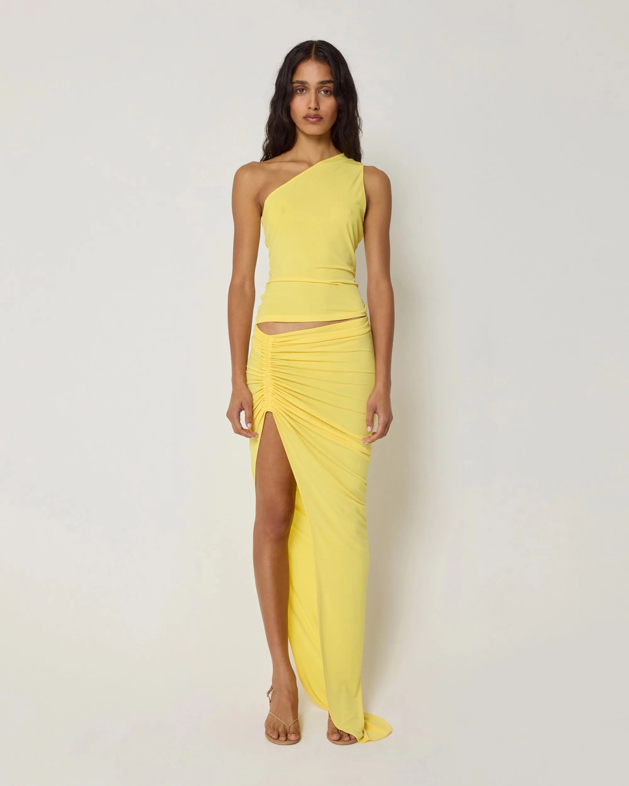 One Shoulder Cutout Tank | Golden sold by KHY product image thumbnail 3