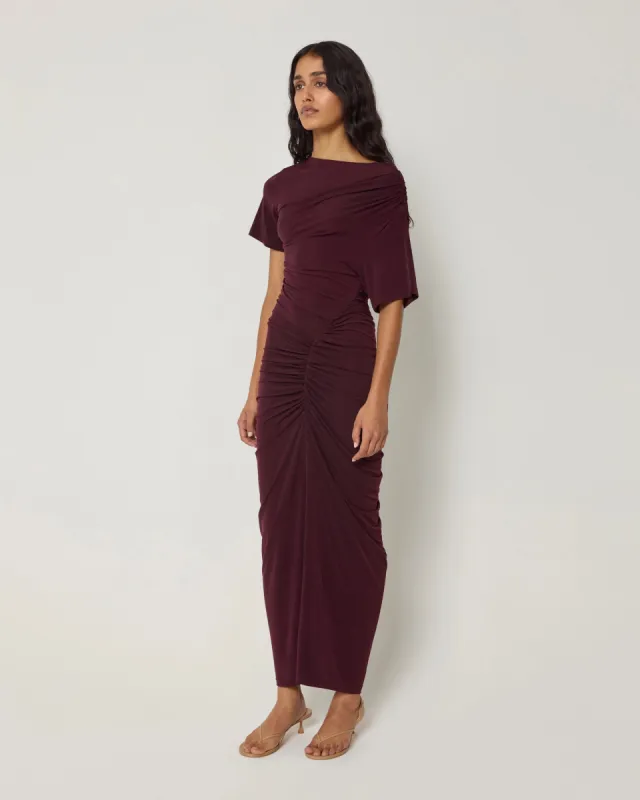 khy asymmetrical ruched dress ASHLEYlauren 11237 Strapless Beaded Gown