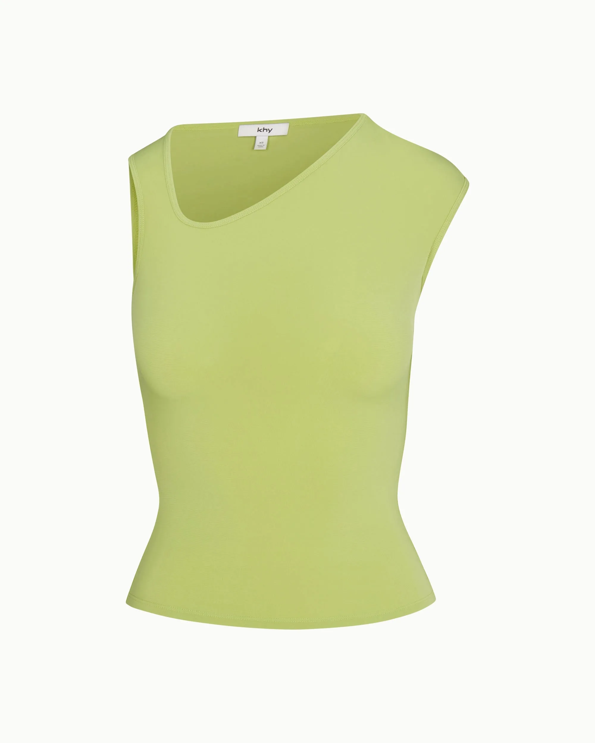 Asymmetrical Tank | Dark Citron sold by KHY product image thumbnail 2