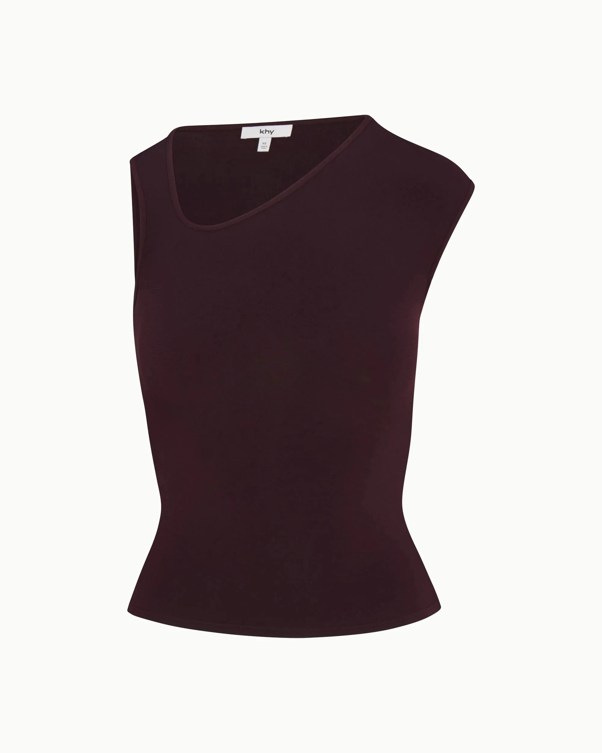 Asymmetrical Tank | Black Cherry sold by KHY product image thumbnail 2