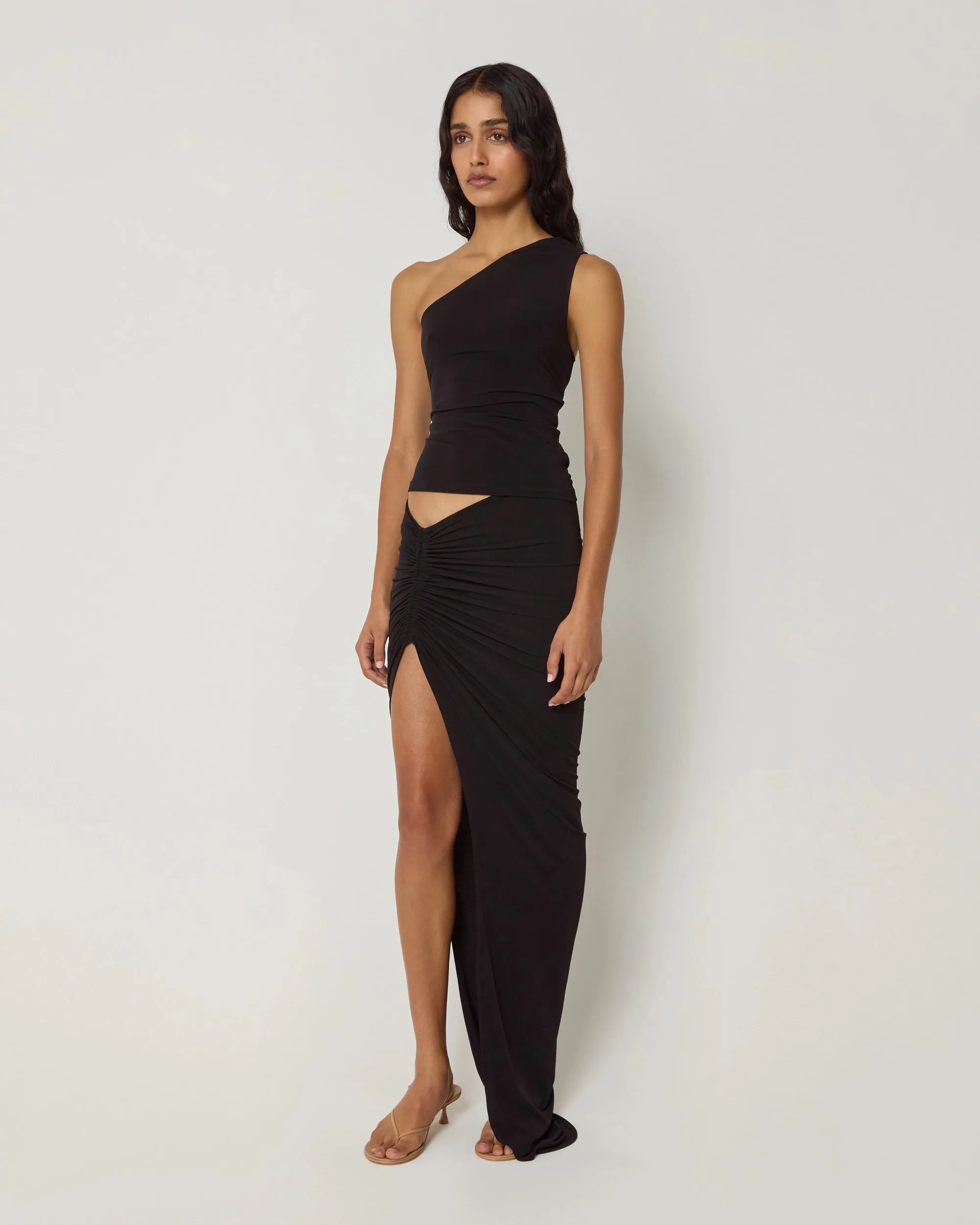 One Shoulder Cutout Tank | Black sold by KHY product image thumbnail 4