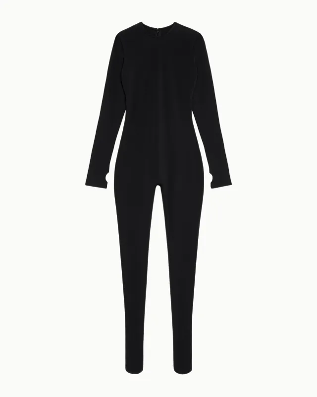 Long Sleeve Footed Catsuit | Black sold by KHY