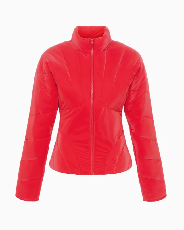 Sculpted Puffer Jacket | Scarlet sold by KHY