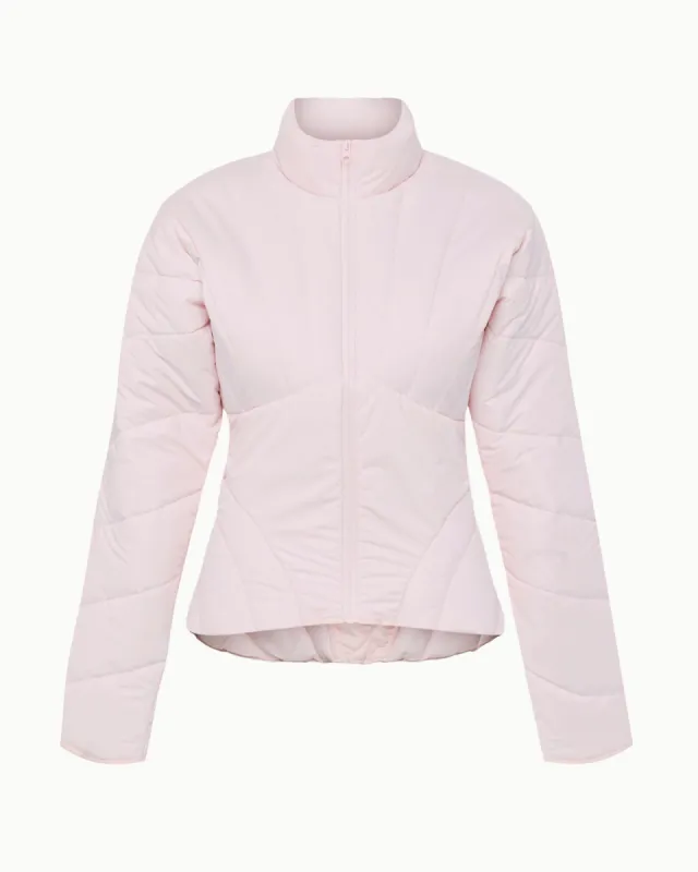 Sculpted Puffer Jacket | Powder Pink sold by KHY