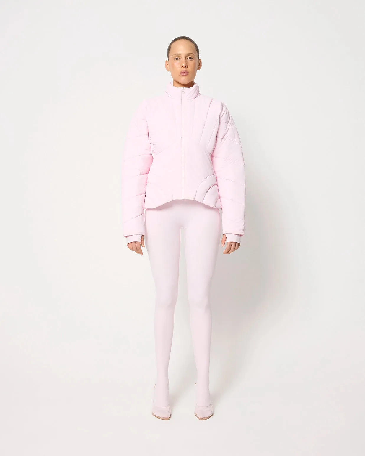 Sculpted Puffer Jacket | Powder Pink sold by KHY product image thumbnail 3