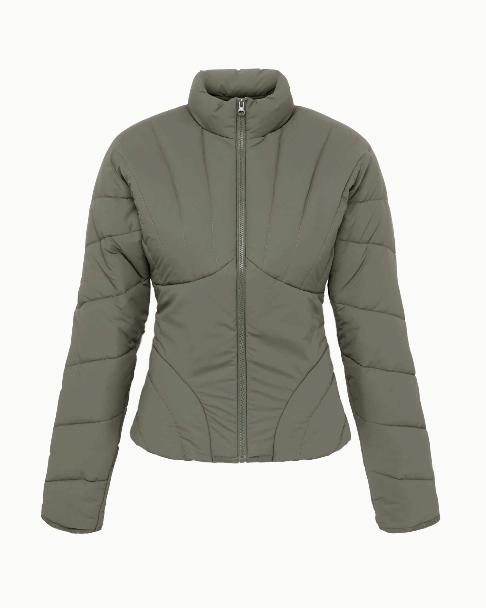 Sculpted Puffer Jacket | Dusty Olive sold by KHY