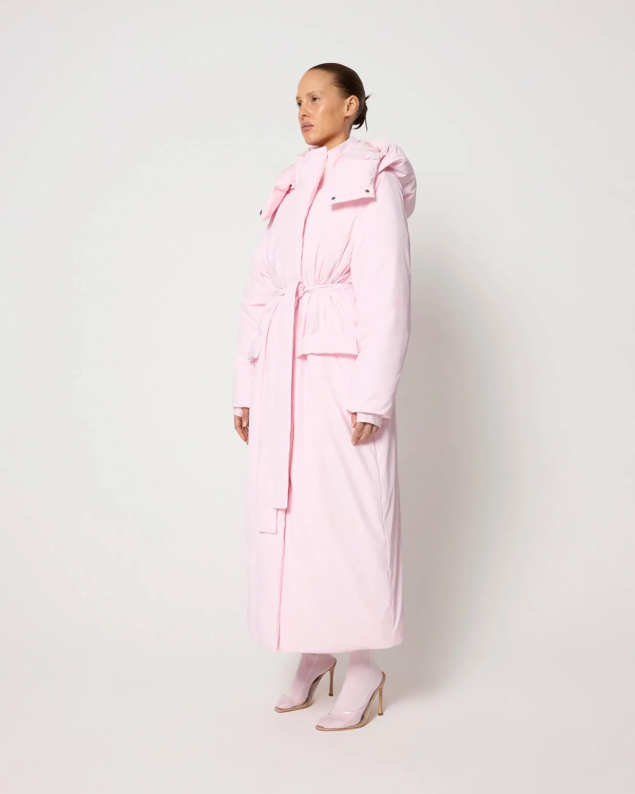Puffer Coat | Powder Pink sold by KHY product image thumbnail 4