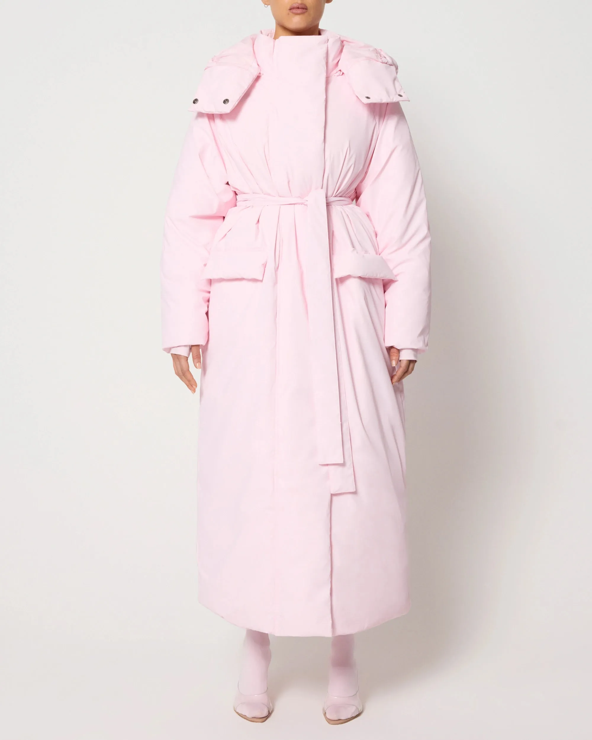 Puffer Coat | Powder Pink sold by KHY product image thumbnail 2