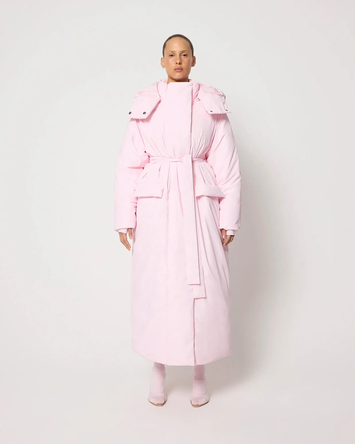 Puffer Coat | Powder Pink sold by KHY product image thumbnail 3