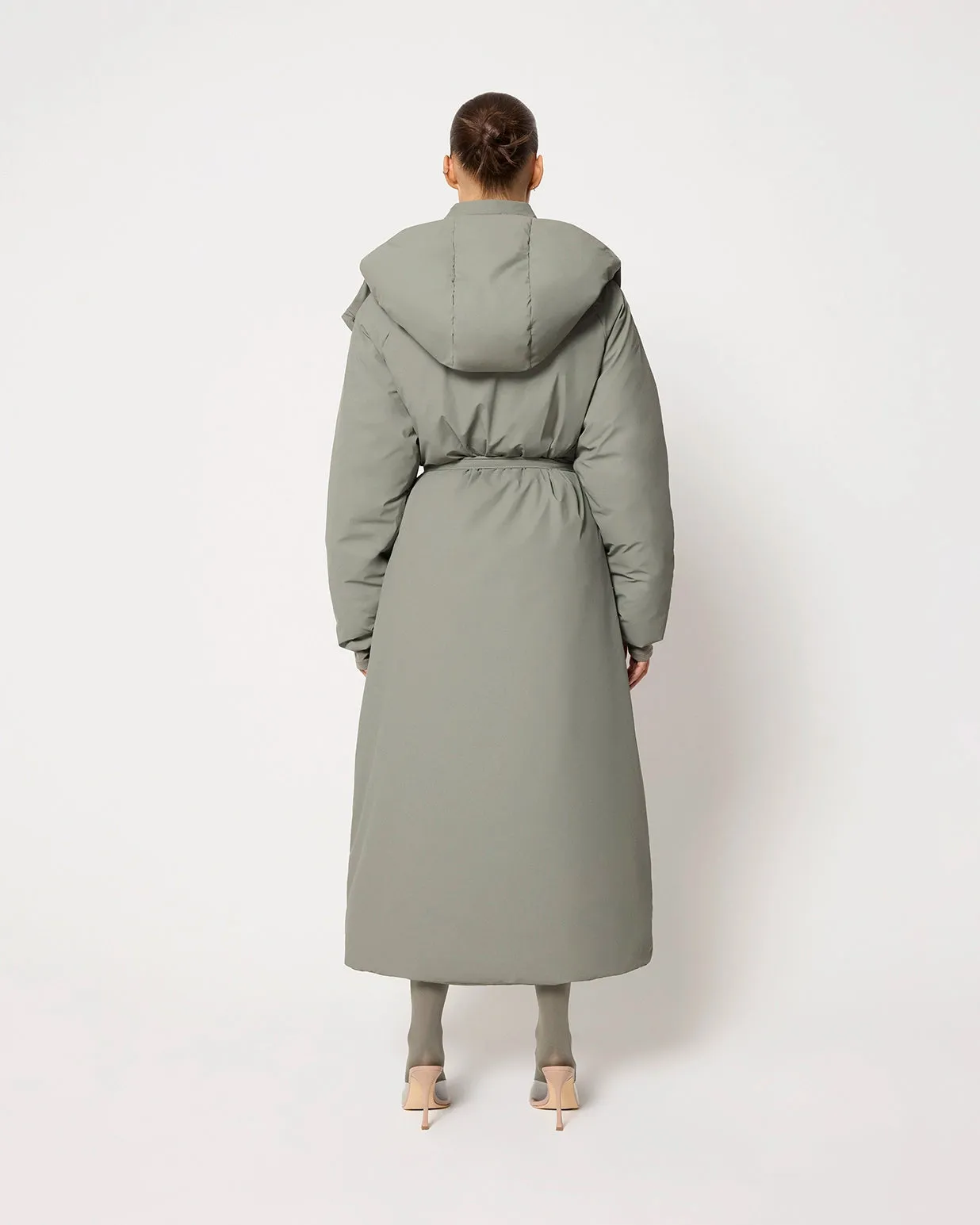 Puffer Coat | Dusty Olive sold by KHY product image thumbnail 5