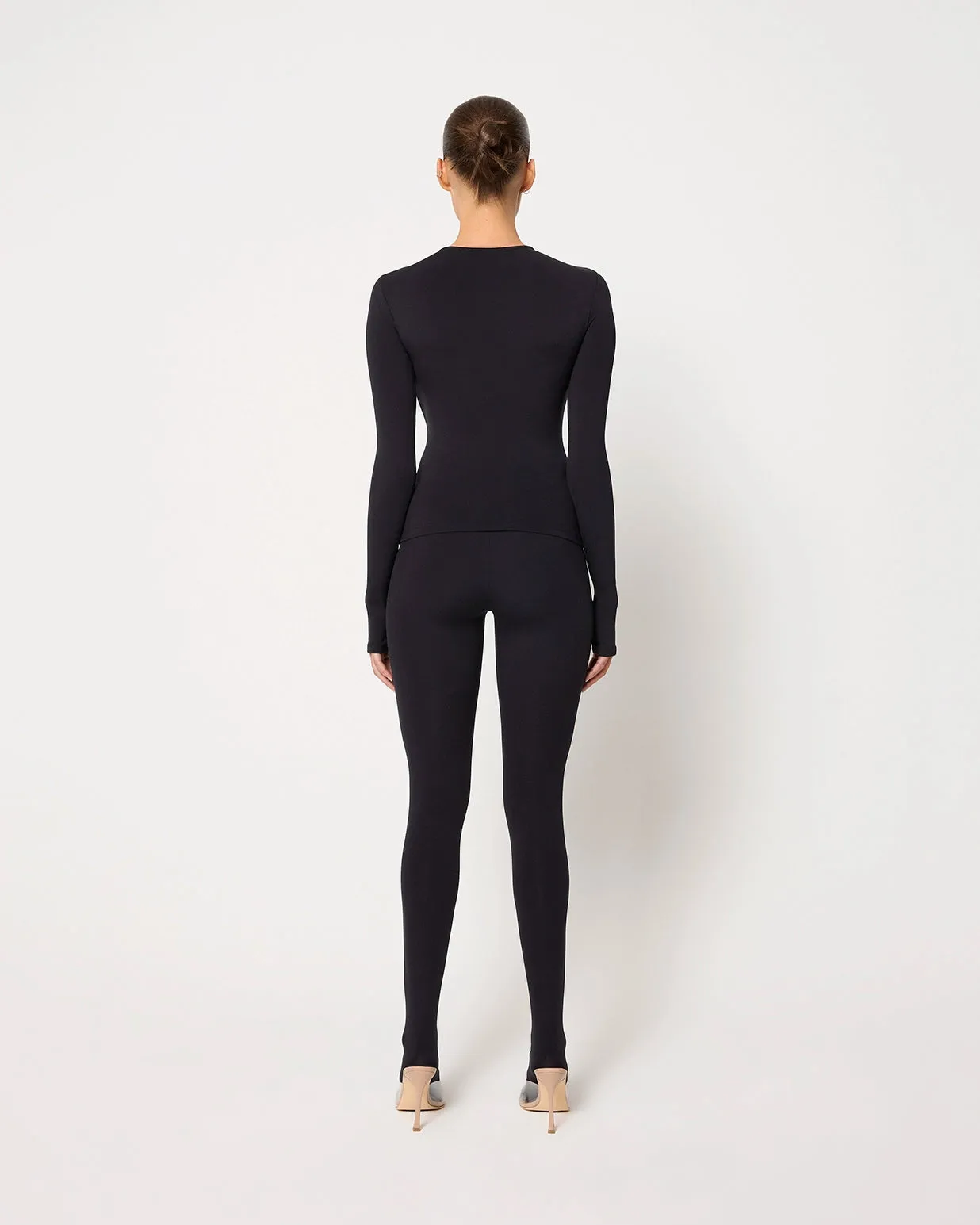 Long Sleeve Thumb Hole Tee | Black sold by KHY product image thumbnail 5