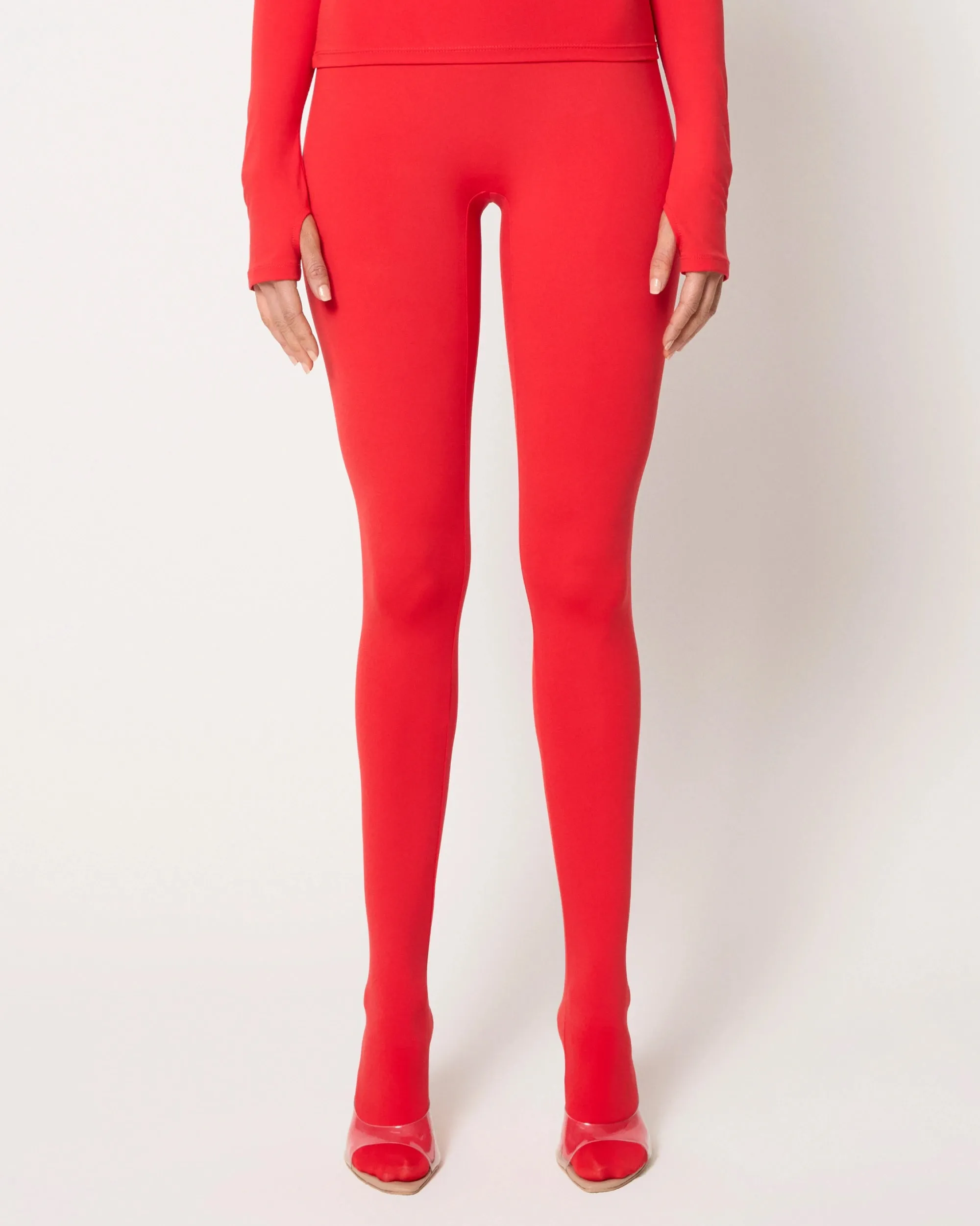 Footed Legging | Scarlet sold by KHY product image thumbnail 2