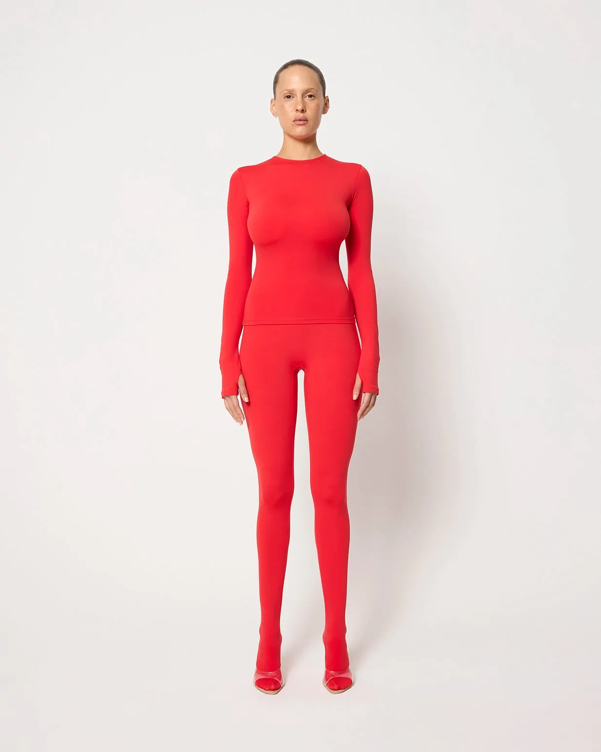 Footed Legging | Scarlet sold by KHY product image thumbnail 3