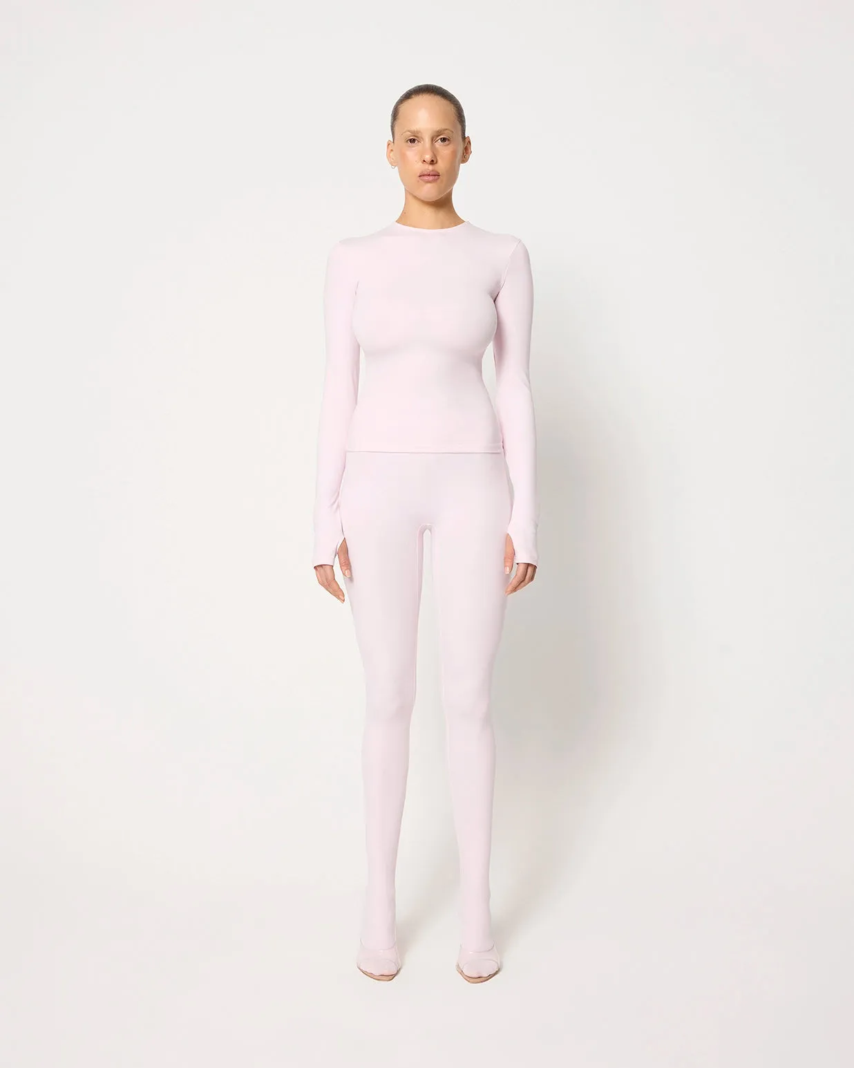 Footed Legging | Powder Pink sold by KHY product image thumbnail 3