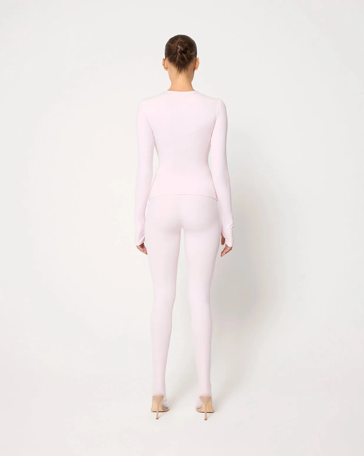 Footed Legging | Powder Pink sold by KHY product image thumbnail 5