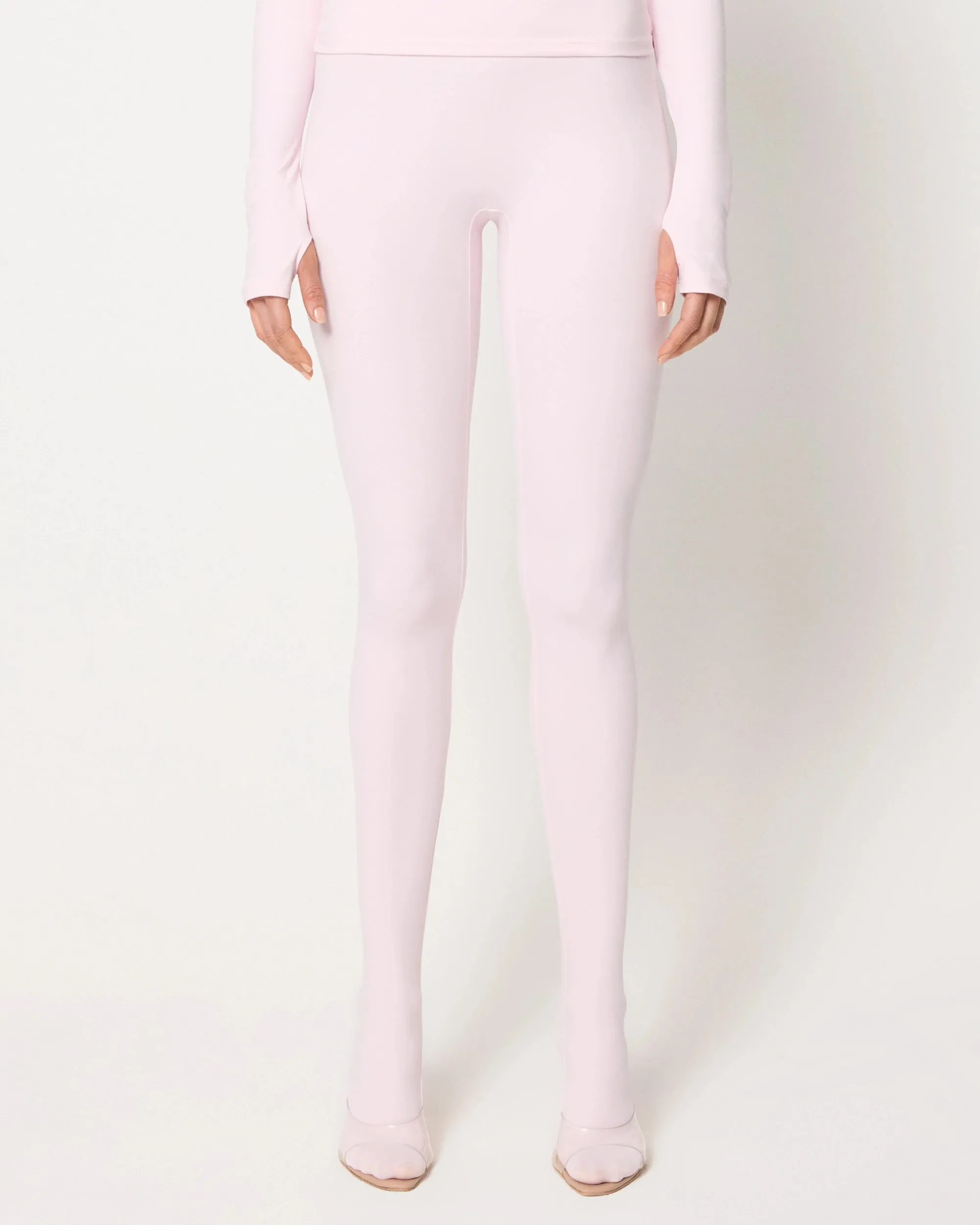 Footed Legging | Powder Pink sold by KHY product image thumbnail 2