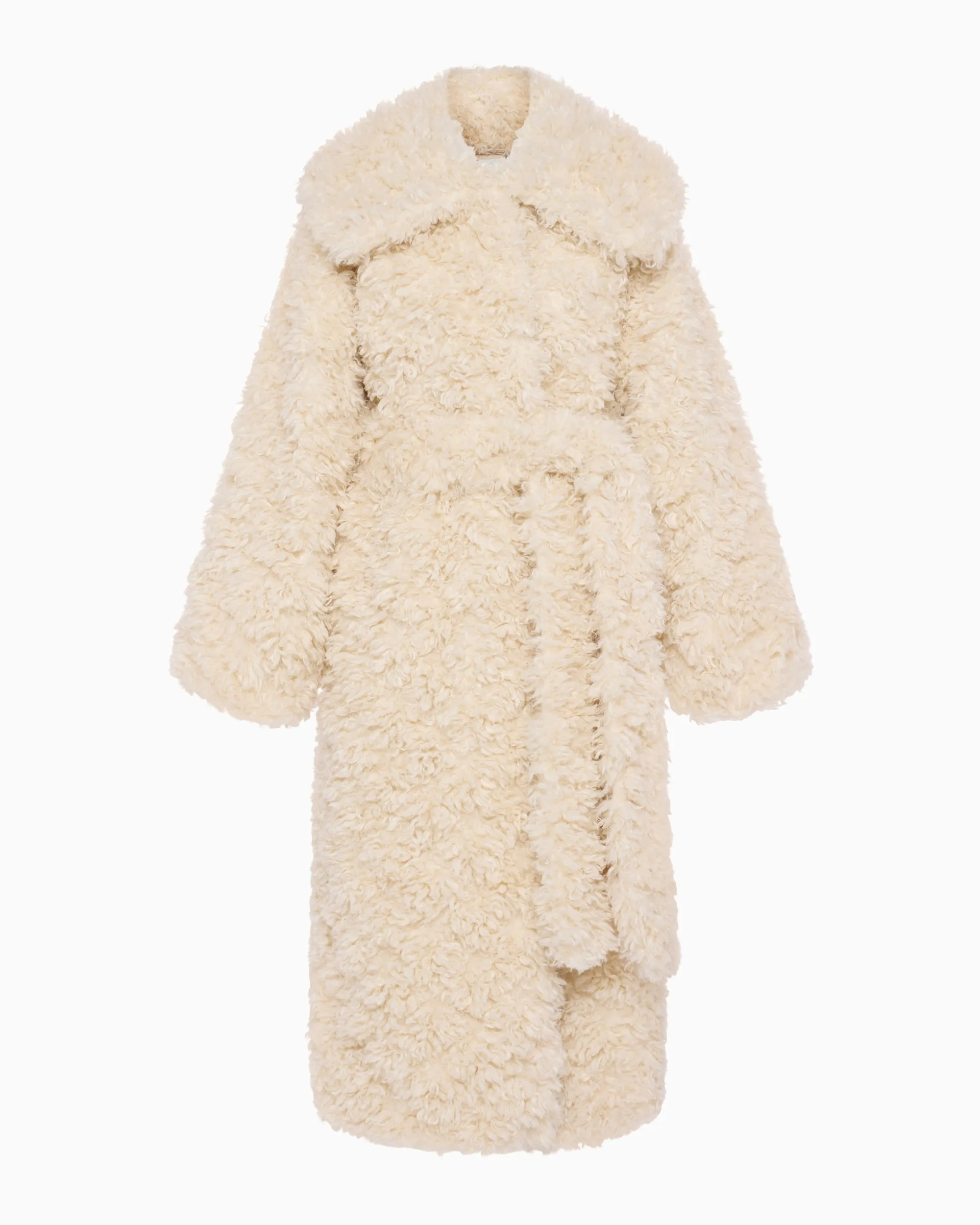 Shaggy Faux Fur Oversized Coat | Cream sold by KHY product image thumbnail 2