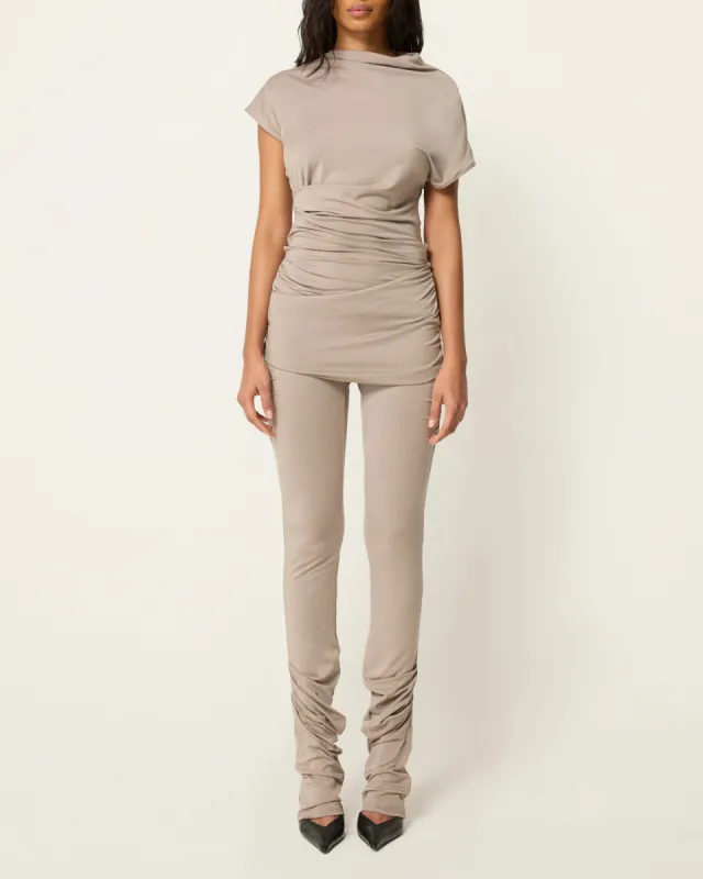 Draped Asymmetrical Catsuit | Ash sold by KHY