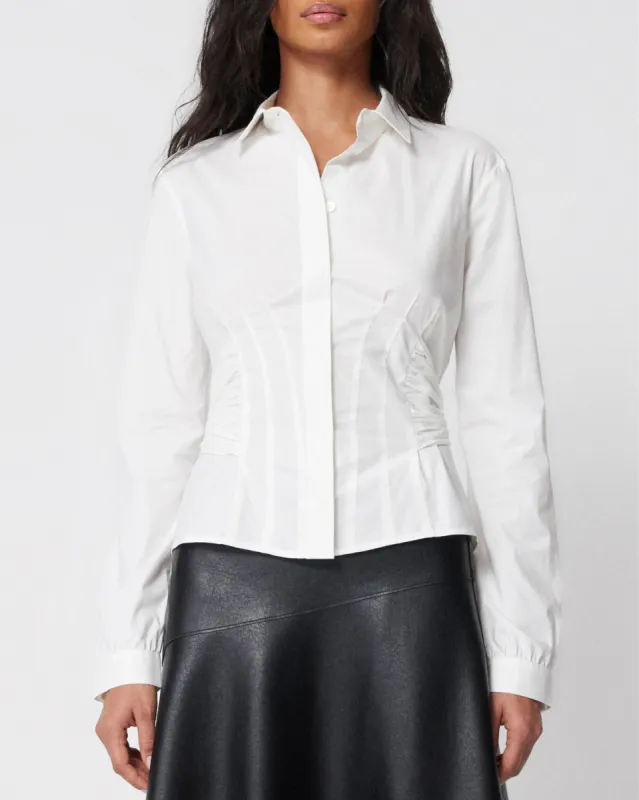 Seamed Button Down | White sold by KHY