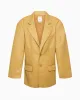 Faux Leather Oversized Blazer | Honey sold by KHY