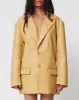 Faux Leather Oversized Blazer | Honey sold by KHY