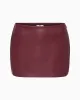 Faux Leather Micro Mini Skirt | Merlot sold by KHY