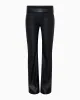 Faux Leather Low Rise Foldover Pant | Black sold by KHY