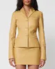 Faux Leather Fitted Blazer | Honey sold by KHY