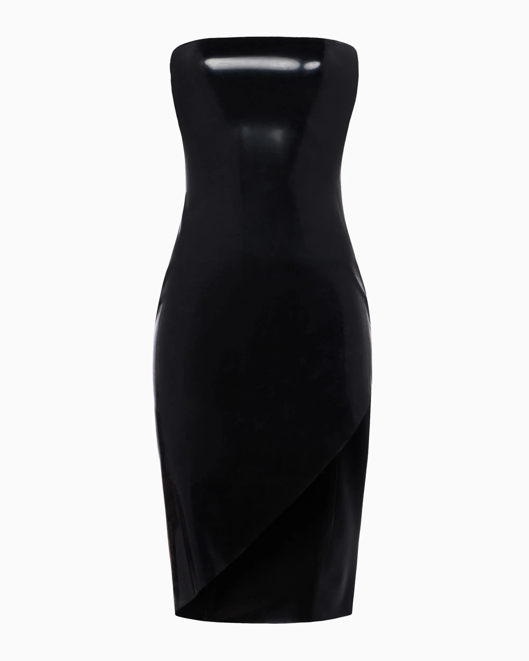 Latex Strapless Dress | Black sold by KHY product image thumbnail 2