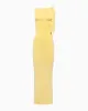 Sueded Stretch Knotted Maxi Dress | Butter Yellow sold by KHY