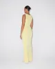 Sueded Stretch Knotted Maxi Dress | Butter Yellow sold by KHY