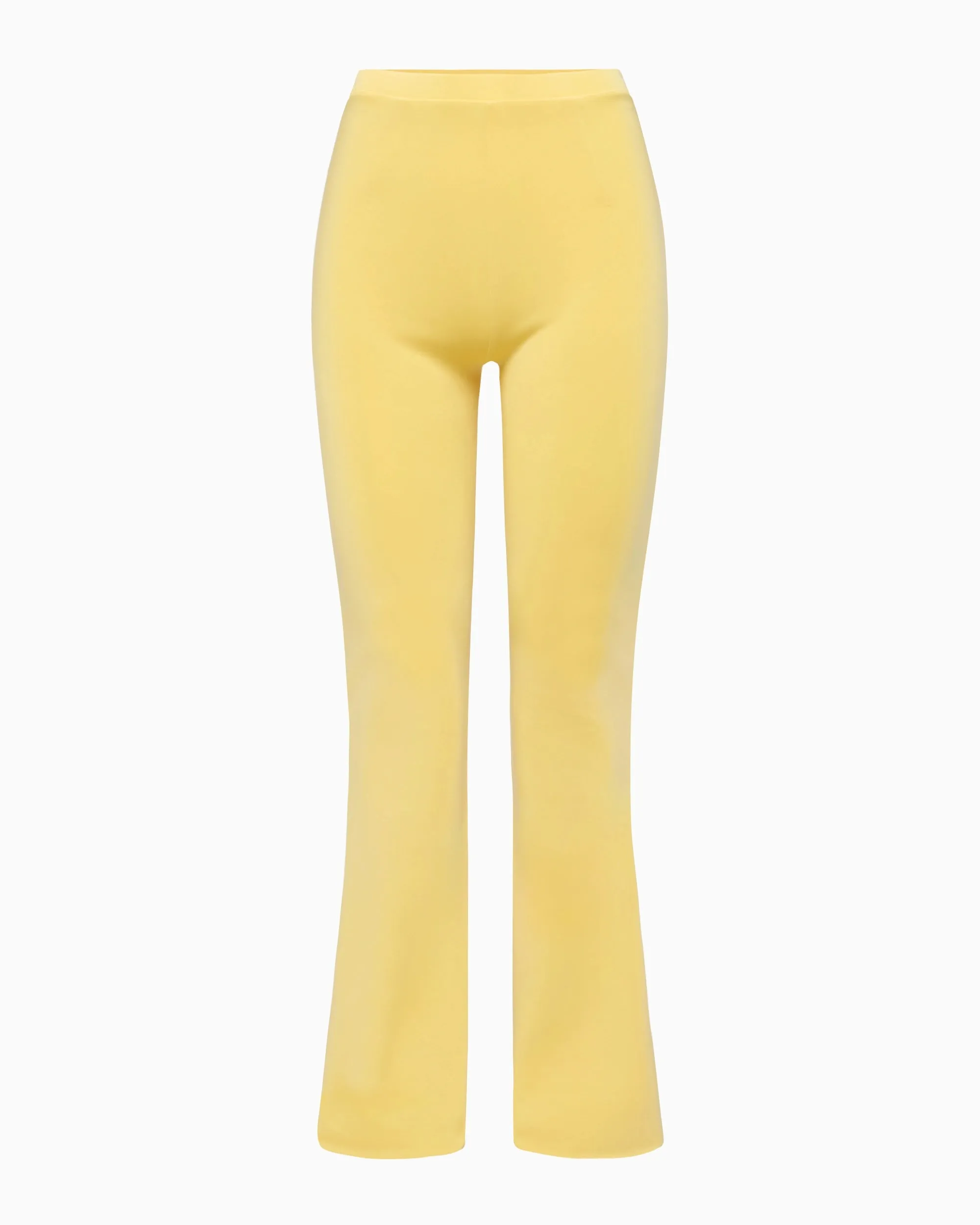 Sueded Stretch Low Rise Pant | Butter Yellow sold by KHY product image thumbnail 2