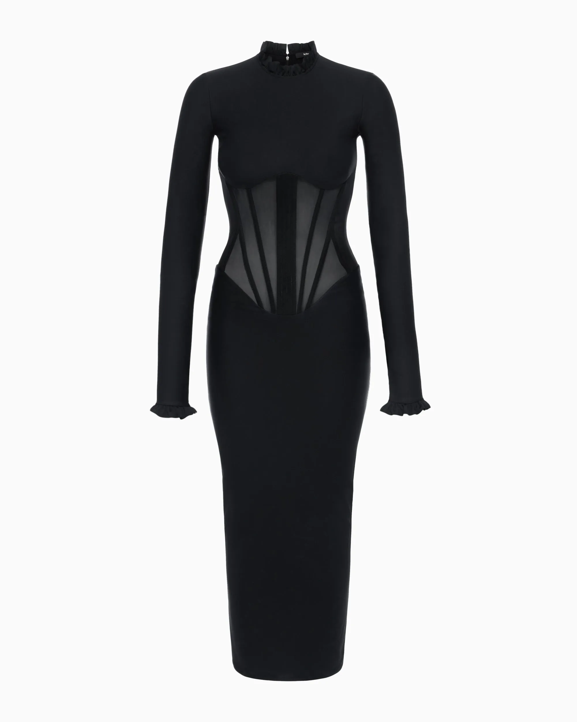 Long Sleeve Corset Dress | Black sold by KHY product image thumbnail 2