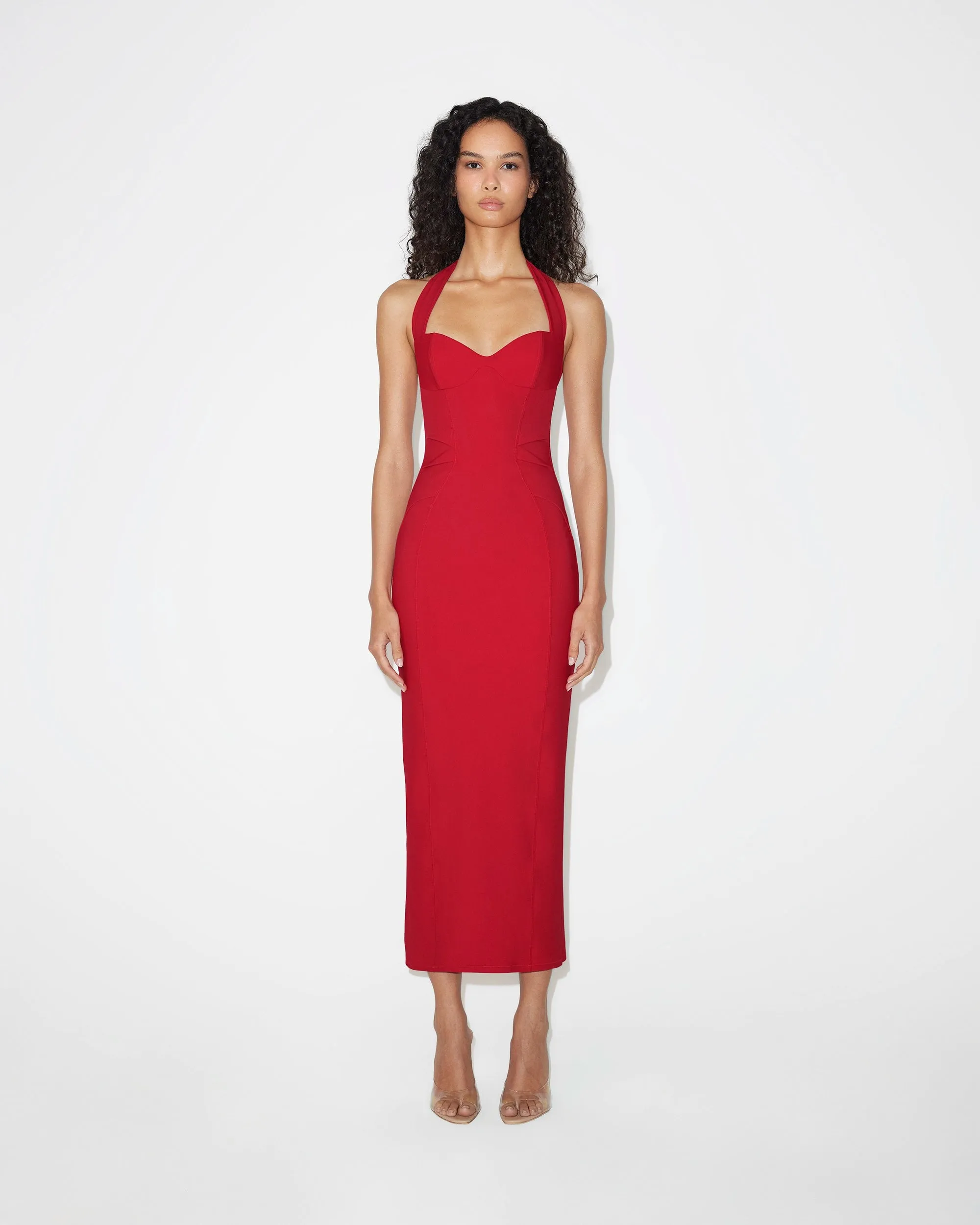 Fitted Halter Dress | Ruby sold by KHY product image thumbnail 3