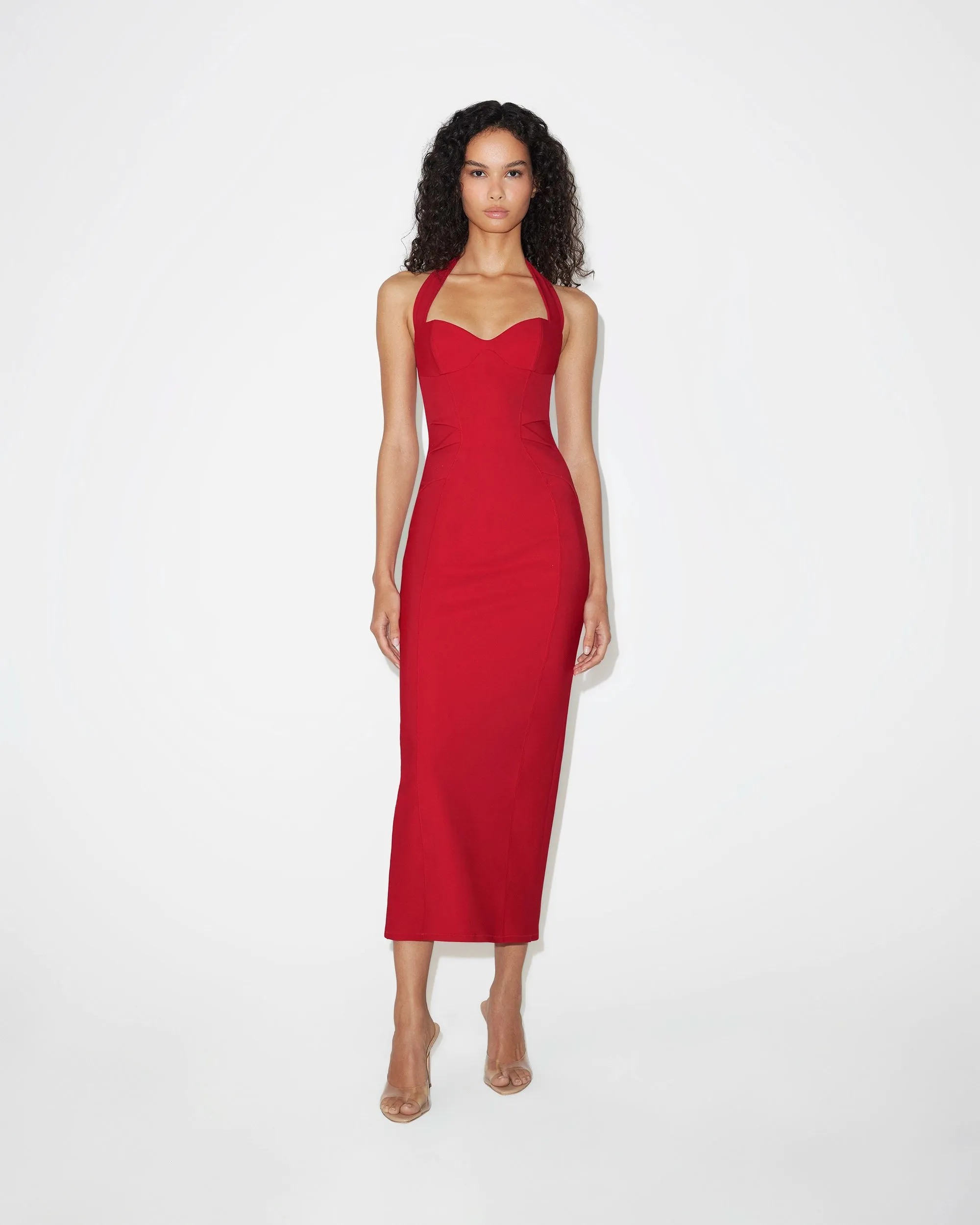 Fitted Halter Dress | Ruby sold by KHY product image thumbnail 5
