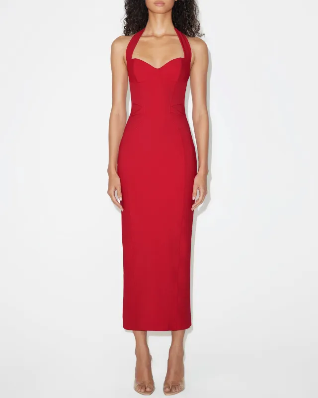 Fitted Halter Dress | Ruby sold by KHY