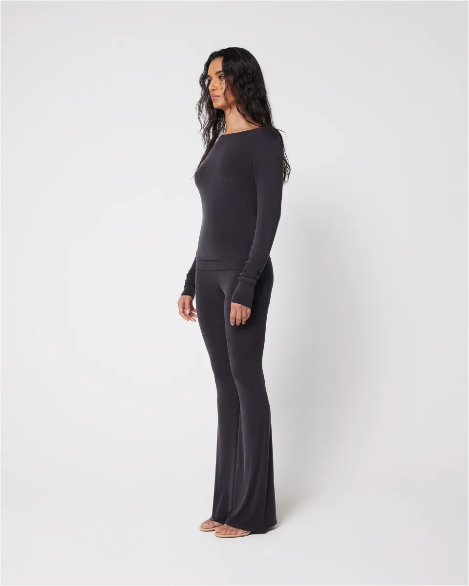 Boat Neck Long Sleeve | Black sold by KHY product image thumbnail 4