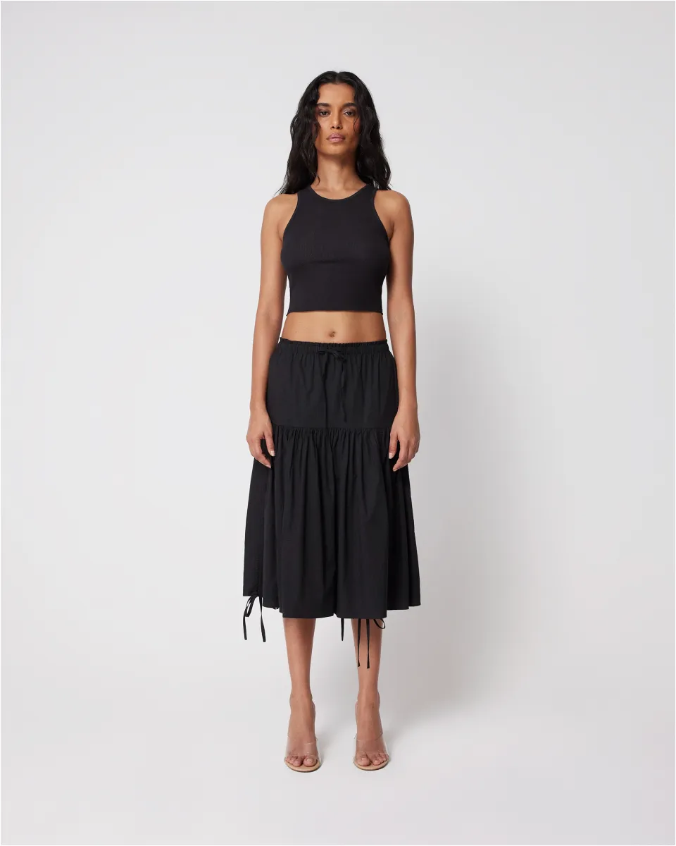 Tiered Skirt | Black sold by KHY product image thumbnail 3
