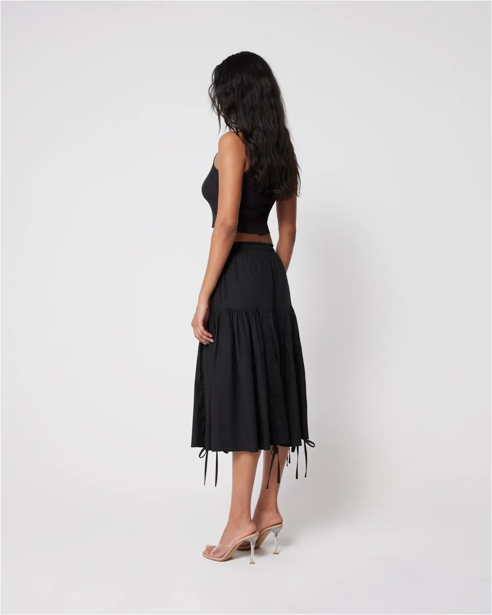 Tiered Skirt | Black sold by KHY product image thumbnail 5