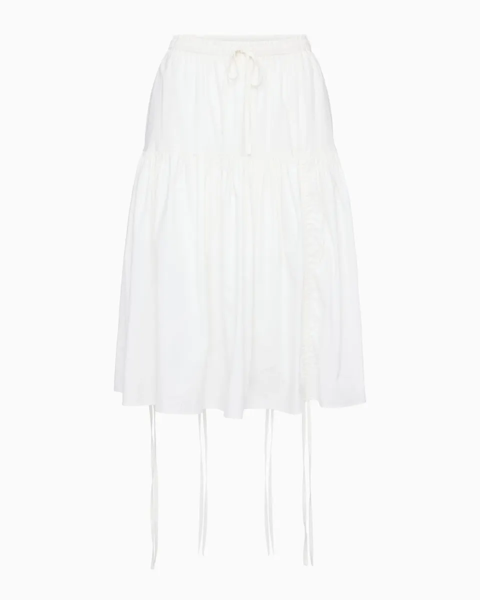 Tiered Skirt | White sold by KHY product image thumbnail 2