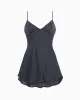 Kenley Satin Mini Dress | Moonlit Dot sold by KHY