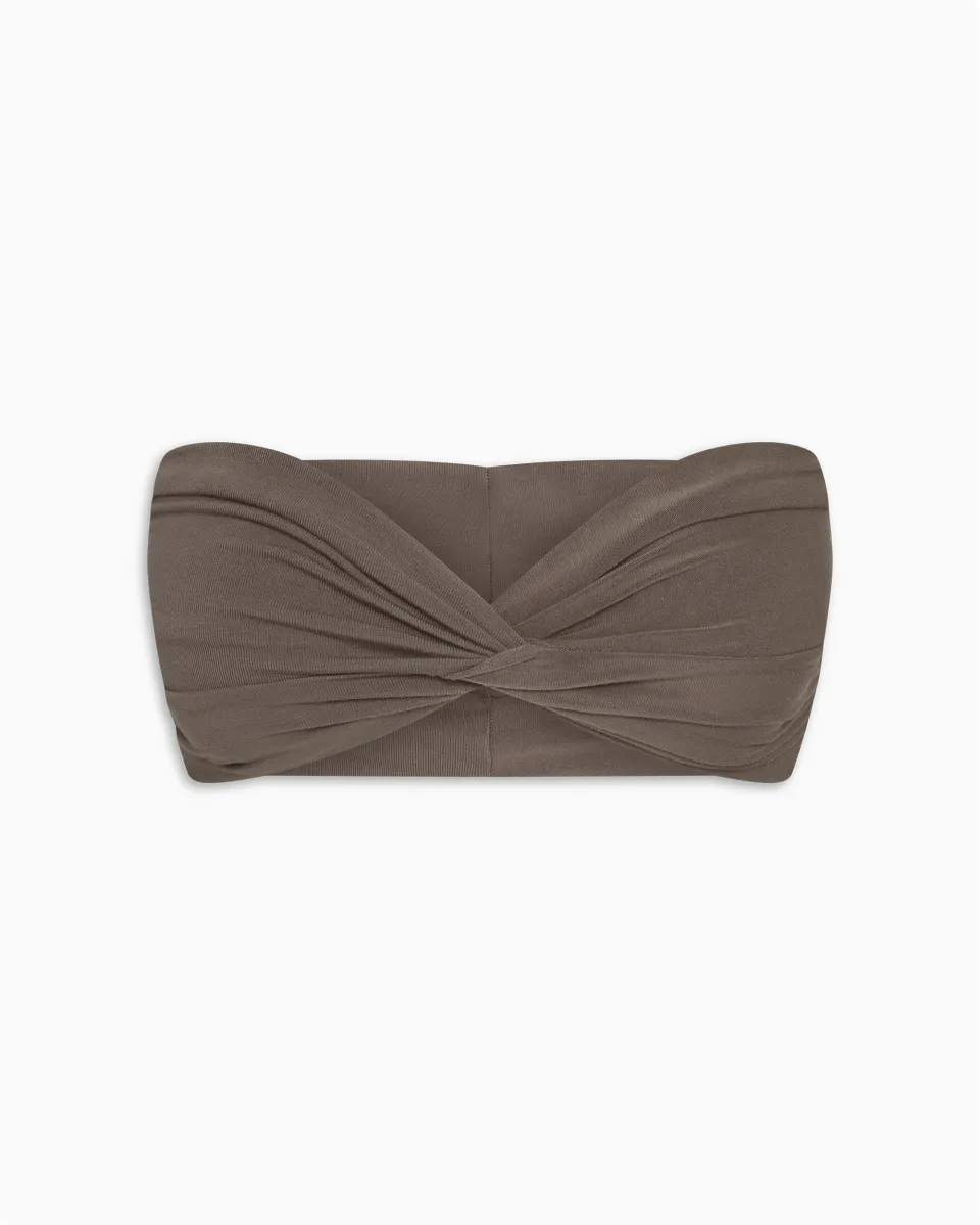 Twist Bandeau Top | Truffle sold by KHY
