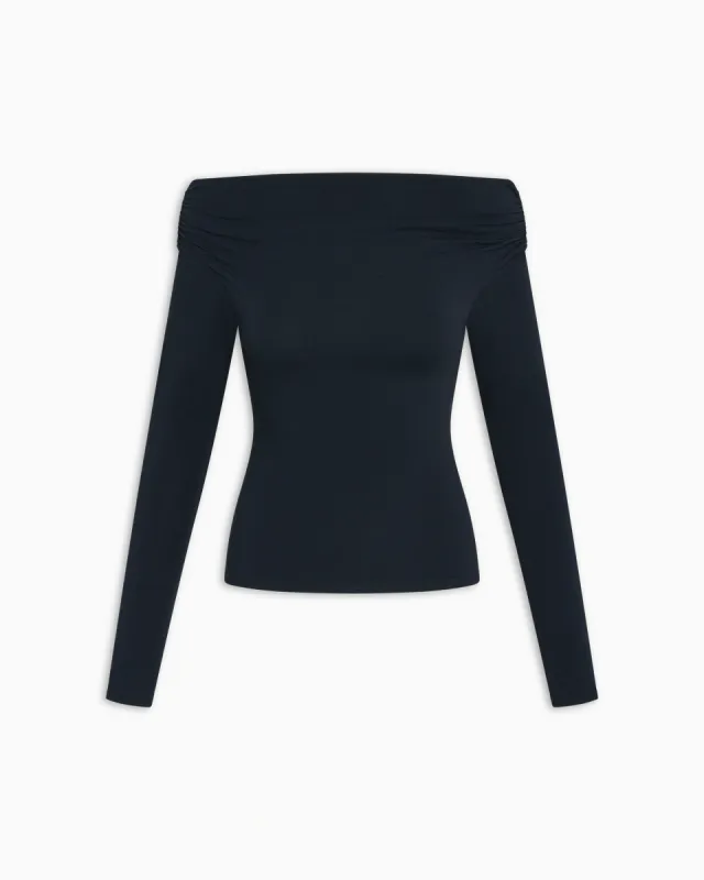 Off The Shoulder Long Sleeve | Midnight sold by KHY