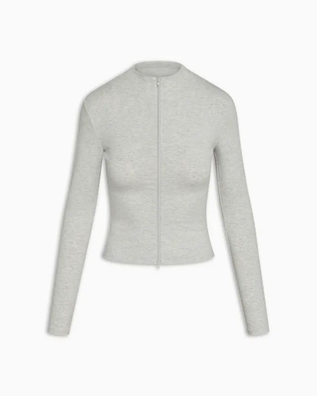 Zip Up Jacket | Heather Grey sold by KHY
