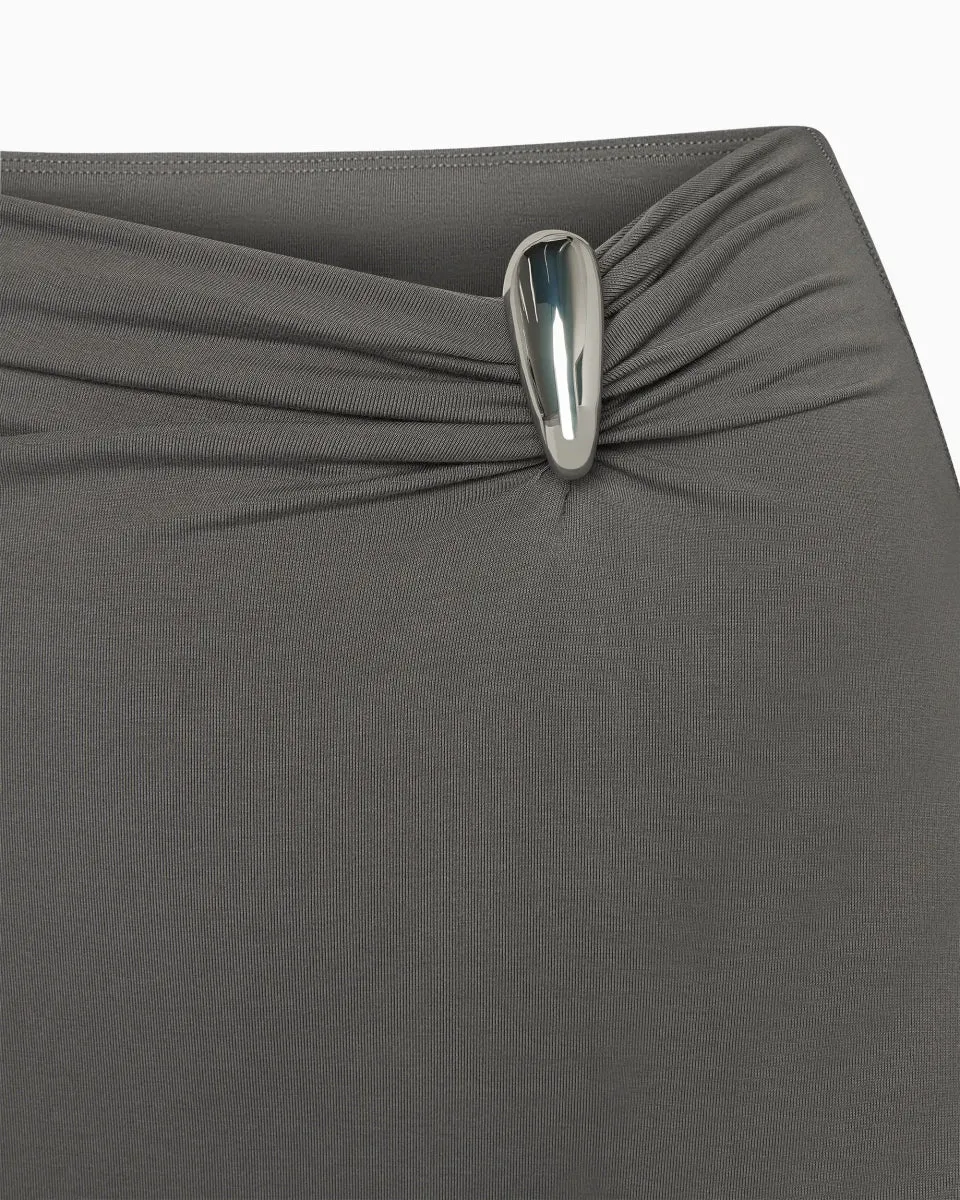 Pierced Maxi Skirt | Slate sold by KHY product image thumbnail 2