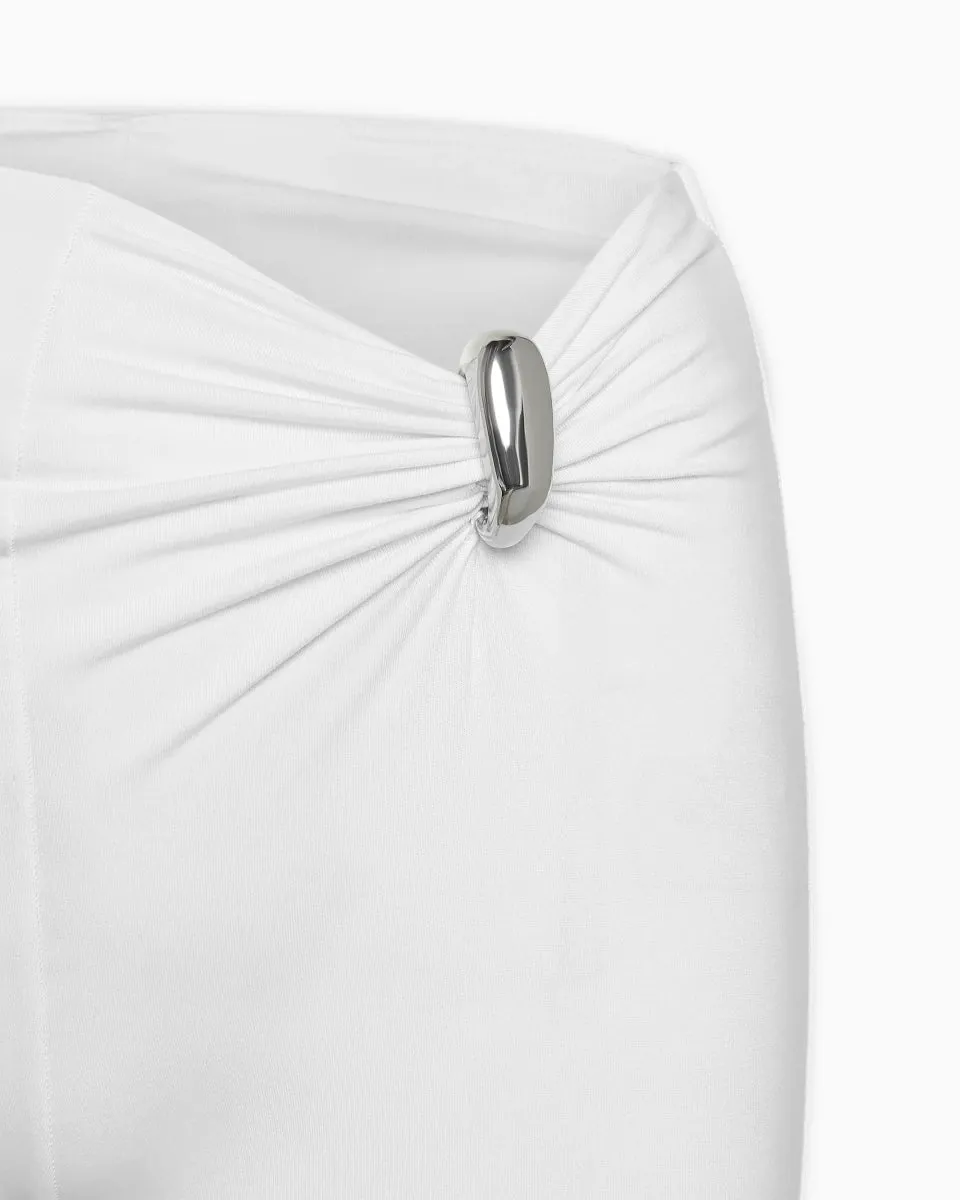 Pierced Cinch Pant | White sold by KHY product image thumbnail 2