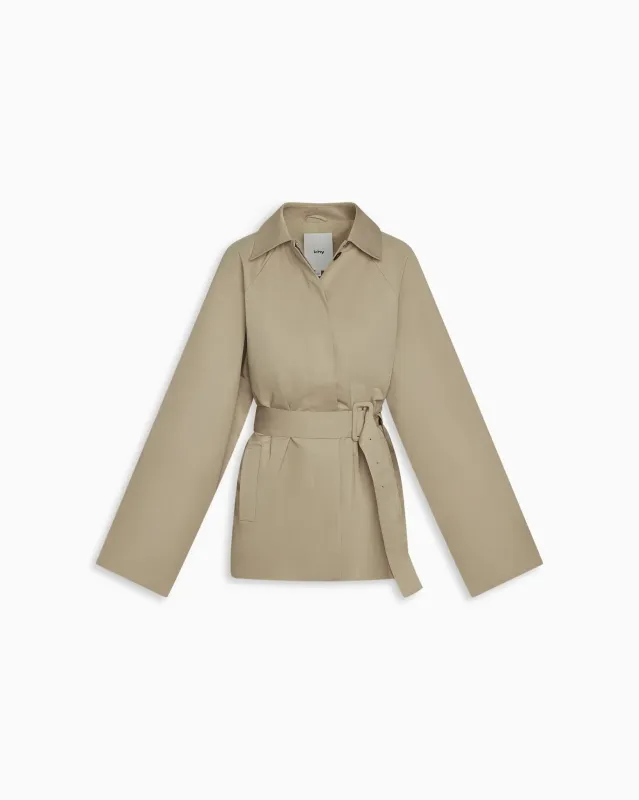 Short Trench Coat | Taupe sold by KHY