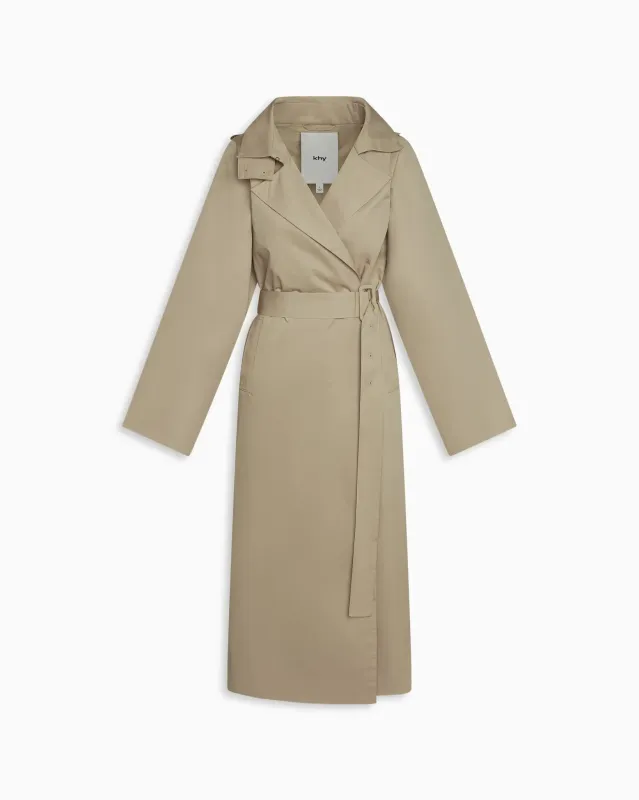 Relaxed Trench Coat | Taupe sold by KHY