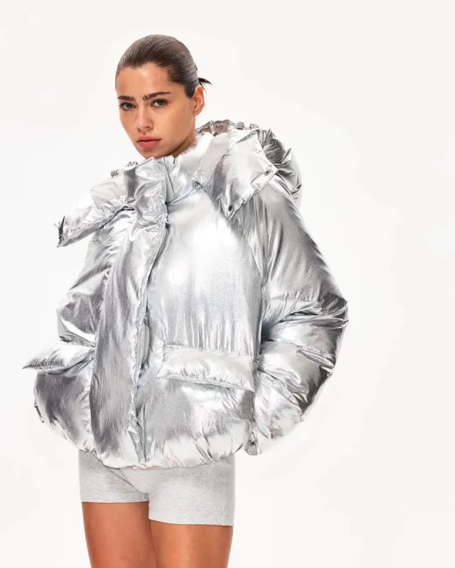 Standard Puffer Jacket | Silver sold by KHY